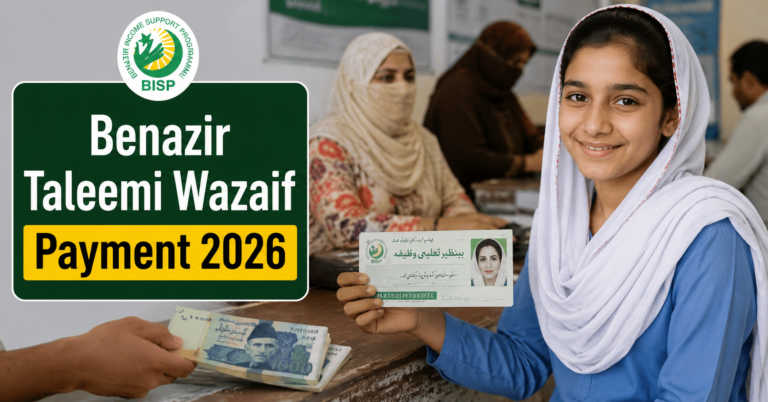 benazir taleemi wazaif payment 2026